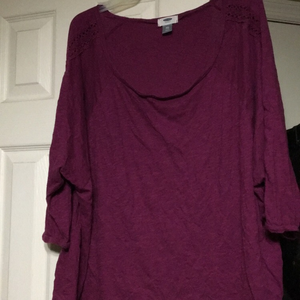 Purple long sleeve shit
